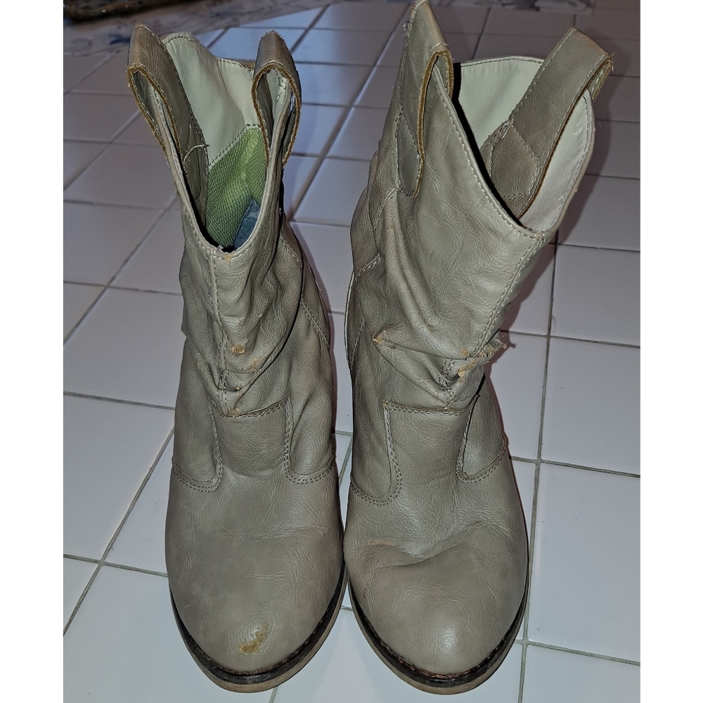 Women’s boots cowboy ankle booties shoes heeled winter summer travel party music - Picture 9 of 12